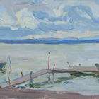 Облачный день на озере Неро 1991