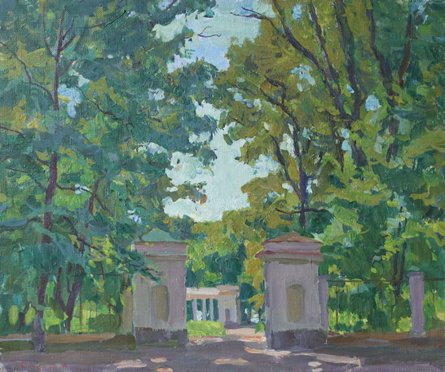 художник Георгий Леман, картина Старый парк
